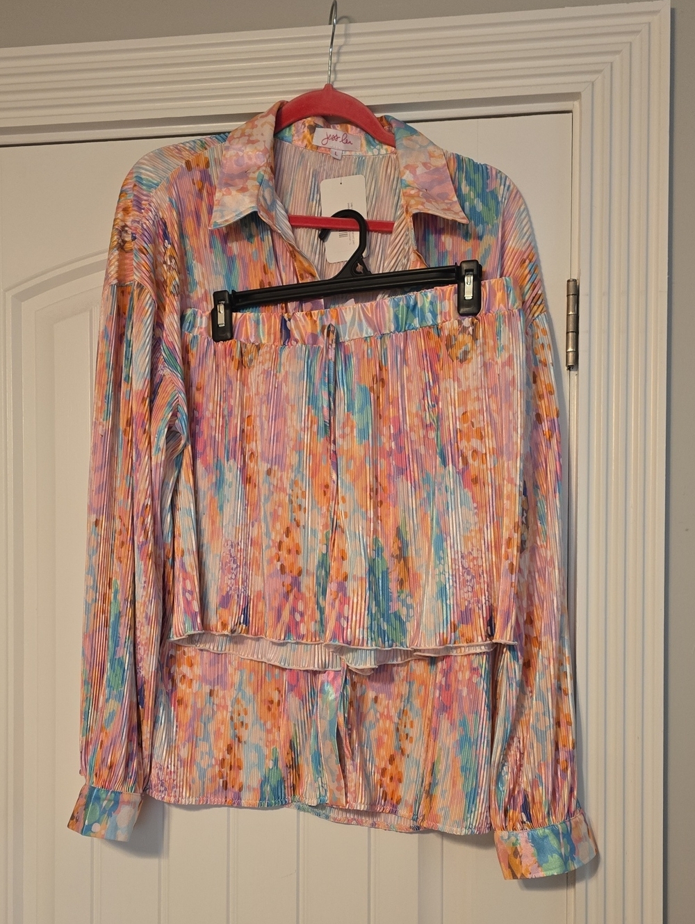 Jess Lea Soft Pleated Multicolor Set - Pastel Watercolor